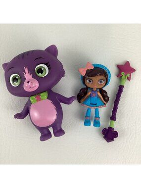 Little Charmers Figures Bundle Wand Hazel Pet Seven Purple Cat Lavender Doll Toy